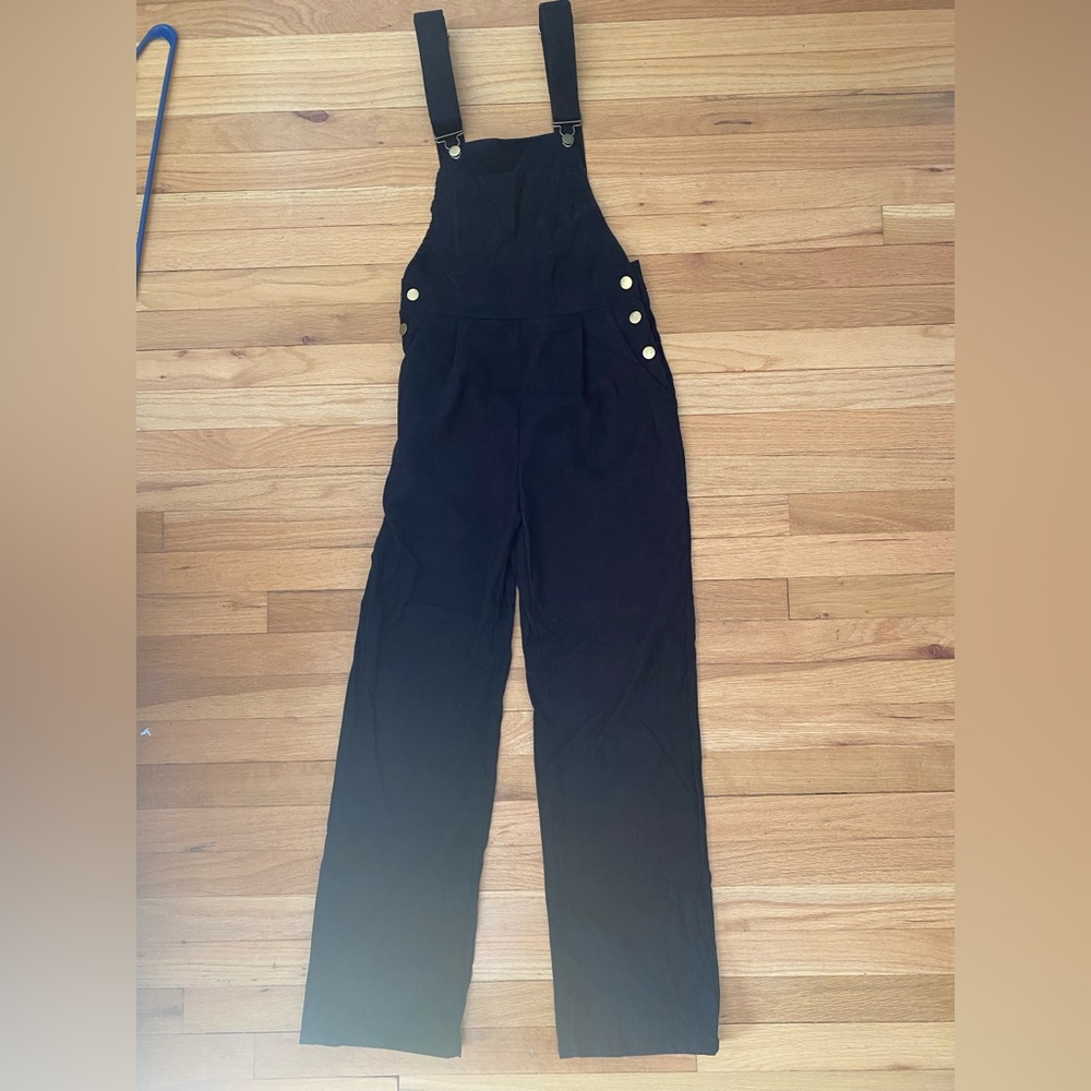 Black corduroy overalls *brand new*